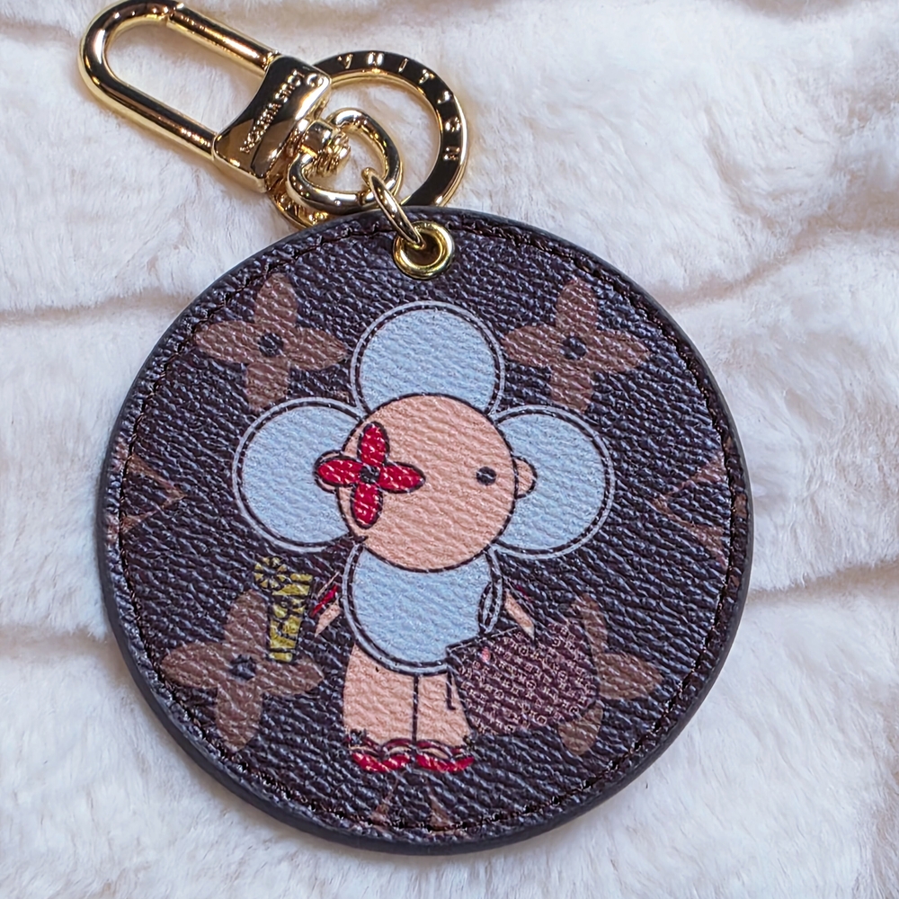 Brown and Blue Designer Key Holder